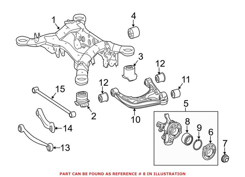 Mercedes Wheel Bearing - Rear 1669810006